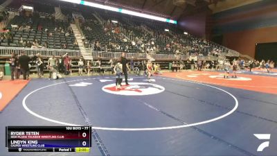 77 lbs 1st Place Match - Ryder Teten, High Plains Thunder Wrestling Club vs Lindyn King, Casper Wrestling Club