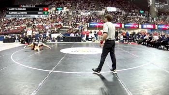 G - 145 lbs 1st Place Match - Carmelia Horn, Hardin Girls vs Kaitlyn Thorn, Bozeman Girls