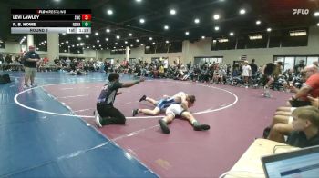 135 lbs Round 3 - Levi Lawley, Stronghold Wrestling Club vs R. B. Howe, North DeSoto Wrestling Academy
