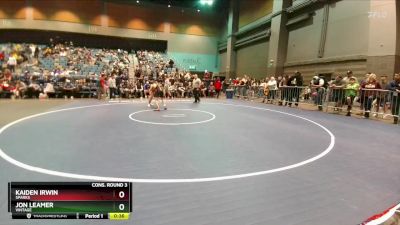 132 lbs Cons. Round 3 - Kaiden Irwin, Sparks vs Jon Leamer, Vintage