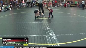 38 lbs Round 3 (4 Team) - Easton Sanders, Contenders Wrestling Academy Blue vs Beau Atwell, Ares