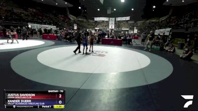 70 lbs Cons. Round 4 - Justus Davidson, Legion Wrestling Club vs Xander Duerr, Valley Silverbacks Wrestling Club