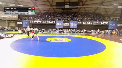 Girls 3A 125 lbs Cons. Round 5 - Zoey Wilde, Stanwood (Girls) vs Liliana Frank, Edmonds-Woodway (Girls)