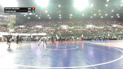 165 lbs Cons. Round 2 - Tyler Miller, Sidney Wrestling Club vs Tryton Kjelsrud, Blitzkrieg Athletic Club