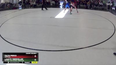 147 lbs Cons. Round 2 - Talyn Pierce, Nebraska vs Landyn Obermiller, Kearney High School Wrestling