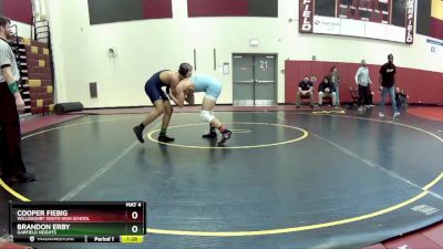 157 lbs Round 2 - Cooper Fiebig, Willoughby South High School vs Brandon Erby, Garfield Heights