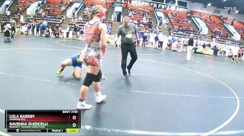 127 lbs Quarterfinal - Lola Barkby, Warrior RTC vs Ravenna Guidicelli, Burnett Trained Wrestling