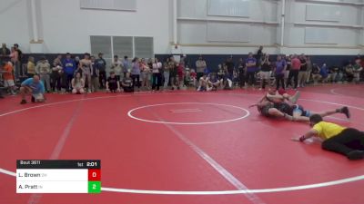 138-C lbs Round Of 32 - Lukas Brown, OH vs Amrin Pratt, IN