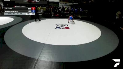 75 lbs Quarters - Kai Lim, Mad Dawg Wrestling Club vs Anahi Sanchez, Madera Wrestling Club
