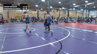 149 lbs Champ. Round 2 - Zackery Motzukus, Unattached vs Christopher Villanueva, Unattached