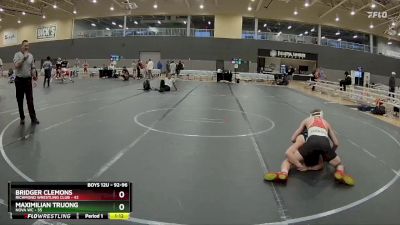 92-96 lbs 5th Place Match - Bridger Clemons, Richmond Wrestling Club vs Maximilian Truong, NOVA WC