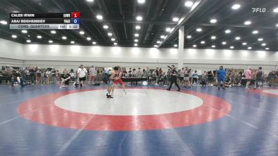 157 lbs Cons. Quarters - Caleb Irwin, Level Up Wrestling Center vs Abai Beishembiev, Palm Academy