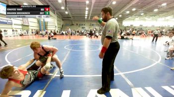 132 lbs Rr Rnd 3 - Chayce Yant, Indiana Outlaws White vs Braden Broderick, Team Shutt Godzilla