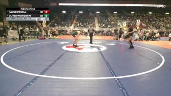 4A-113 lbs Cons. Round 1 - Oliver Wisniewski, Green River vs Kaijun Powell, Rock Springs