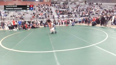 76 kg 3rd Place Match - Caitlyn Davis, Cowgirls Wrestling Club vs Madison Sandquist, Rise RTC