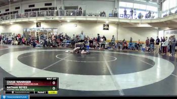 120 lbs Champ. Round 2 - Nathan Reyes, Fighting Irish Wrestling Club vs Chase Waninger, Maurer Coughlin Wrestling Club