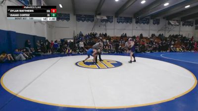 130 lbs Champ. Round 3 - Isaiah Cortez, Gilroy vs Dylan Matthews, Shasta