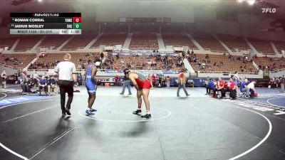 D1-215 lbs Champ. Round 1 - Jadius Mosley, Chandler High School vs Roman Corral, Tucson High Magnet School