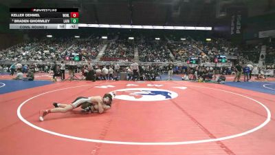 3A-120 lbs Cons. Round 2 - Keller Dehmel, Worland vs Braden Ghormley, Lander Valley