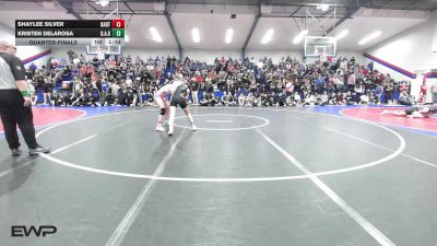120 lbs Quarterfinal - Shaylee Silver, Bartlesville High School vs Kristen DeLaRosa, Broken Arrow Girls