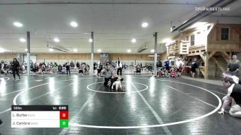 56 lbs Quarterfinal - Logan Burba, Palmyra vs John Cambra, Barnesville