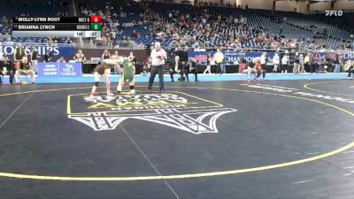 Girls-100 lbs Cons. Semi - Molly-Lynn Root, Holt (Girls) vs Brianna Lynch, Monroe St Mary Catholic Central (Girls)