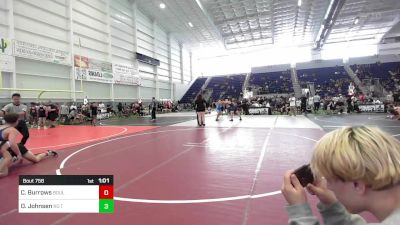150 lbs Quarterfinal - Coen Burrows, Boulder City vs Orion Johnsen, No Team