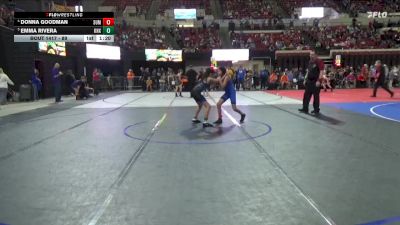 89 lbs Quarterfinal - Emma Rivera, Magic City Wrestling Club vs Donna Goodman, Riverton USA Wrestling