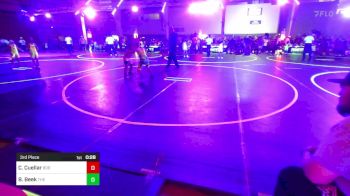 87 lbs 3rd Place - Colt Cuellar, 806 Takedown Wreslting vs Brayden Beek, The Douglas WC