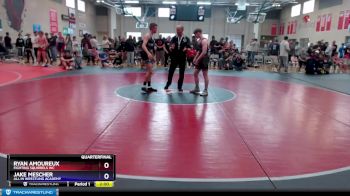 126 lbs Quarterfinal - Ryan Amoureux, Fighting Squirrels WC vs Jake Mescher, All In Wrestling Academy