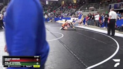 130 lbs 5th Place Match - Grant Herman, Abilene vs Phillip Bowers, South Central Punishers