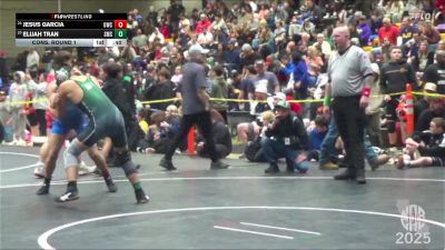 142 lbs Cons. Round 1 - Jesus Garcia, Ukiah Wrestling Club vs Elijah Tran, Smedberg Middle School