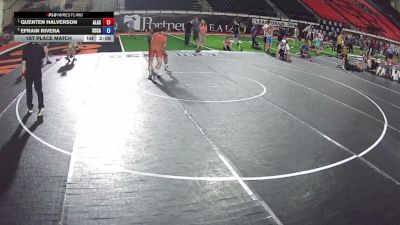 138 lbs 1st Place Match - Quenten Halverson, Alaska vs Efrain Rivera, South Carolina