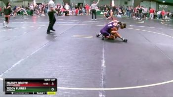 133 lbs Semifinal - Massey Odiotti, Northwestern vs Teddy Flores, Michigan