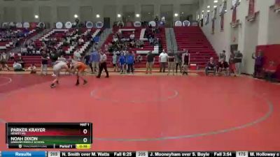 119 lbs 5th Place Match - Noah Dixon, Grissom Middle School vs Parker Krayer, Hewitt MS