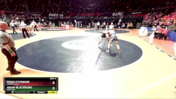 2A 150 lbs Quarterfinal - Noah O`Connor, Lemont (H.S.) vs Aidan Blackburn, Mattoon