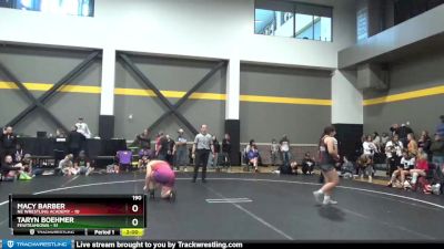 190 lbs Placement (4 Team) - Macy Barber, NE Wrestling Academy vs Taryn Boehmer, FEWTeamIowa