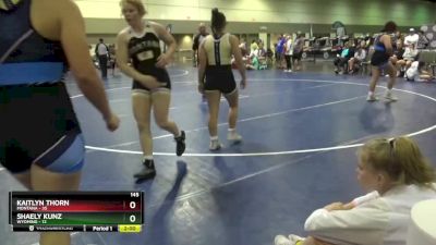 145 lbs Round 3 (6 Team) - Kaitlyn Thorn, Montana vs Shaely Kunz, Wyoming