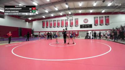 160 lbs Round 2 (3 Team) - Karen Sanchez, Cerritos College vs Lyla Kondrashoff, Santa Rosa College
