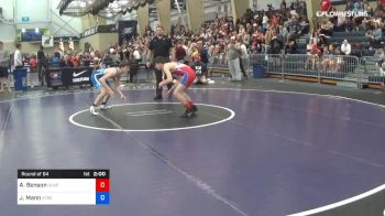 55 kg Round Of 64 - Arlie Benson, Gladiator Wrestling Club vs Jacob Mann, Xtreme Training