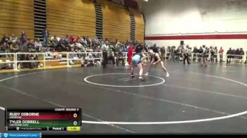 138 lbs Champ. Round 3 - Tyler Dorrell, Cheyenne East vs Rudy Osborne, Sheridan