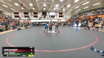 105 lbs Champ. Round 1 - James Schaefer, Powell Middle School vs Gage Wilson, Shoshoni Junior High School