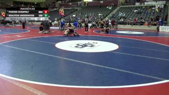 6A 175 lbs Cons. Semi - Braxton Underwood, CABOT HIGH SCHOOL vs Porter Overfelt, Bentonville West High School