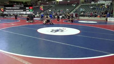 6A 175 lbs Cons. Semi - Braxton Underwood, CABOT HIGH SCHOOL vs Porter Overfelt, Bentonville West High School