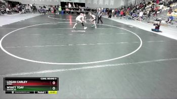 150 lbs Cons. Round 5 - Wyatt Toay, Waterloo vs Logan Carley, Omro