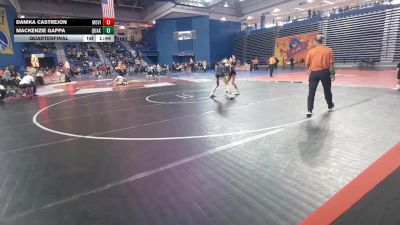 120 lbs Quarterfinal - Danika Castrejon, Mountain ViewHS vs Mackenzie Gappa, Quakertown