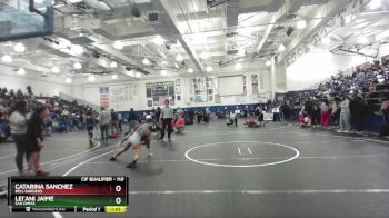 110 lbs Quarterfinal - Lei`ani Jaime, San Dimas vs Catarina Sanchez, Bell Gardens