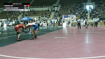 5A 157 lbs Champ. Round 1 - Aaron Hollinger, Beauregard HS vs Vernon Cox, B.C. Rain High School