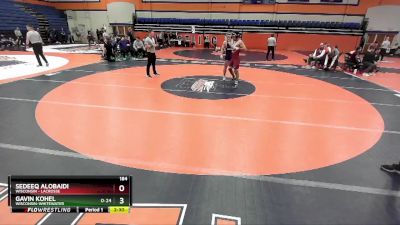 184 lbs Champ. Round 2 - Sedeeq AlObaidi, Wisconsin - Lacrosse vs Gavin Kohel, Wisconsin-Whitewater