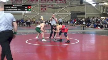 165 lbs Semifinal - Chase Anestis, Plymouth State vs CJ Christopher Shea, Wesleyan (CT)